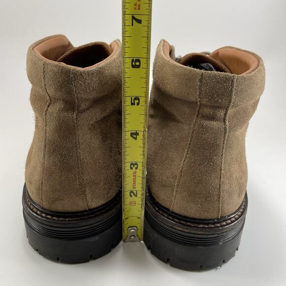 Boggi Milano Chukka Boots Mens Size 45, US 12 Tan Suede Derby Desert 3-Eye Ankle main image 9